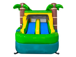 mini tropical bounce and slide dual lane slide view 1774628416 Toddler Tropical Combo