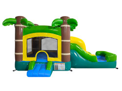 mini tropical bounce and slide front view 1774628417 Toddler Tropical Combo